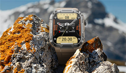 Military Smart Watch, 1.85-Inch Touch Screen Tactical Smartwatch with Text and Call, Heart Rate, Blood Oxygen, and Activity Trackers-2
