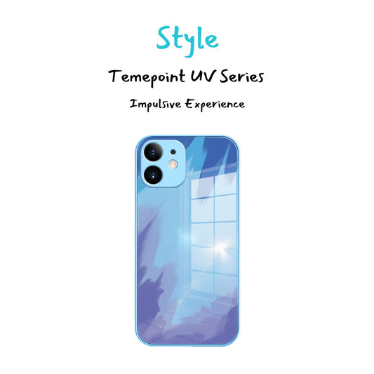 Temepoint Tempered Liquid Thin Glass iPhone Case with Lens protection Style 2-0