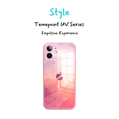 Temepoint Tempered Liquid Thin Glass iPhone Case with Lens protection Style 2-4