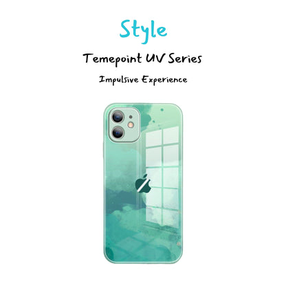 Temepoint Tempered Liquid Thin Glass iPhone Case with Lens protection Style 2-3